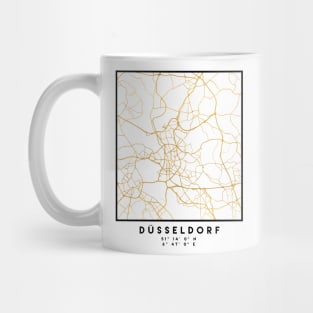 DÜSSELDORF GERMANY CITY STREET MAP ART Mug